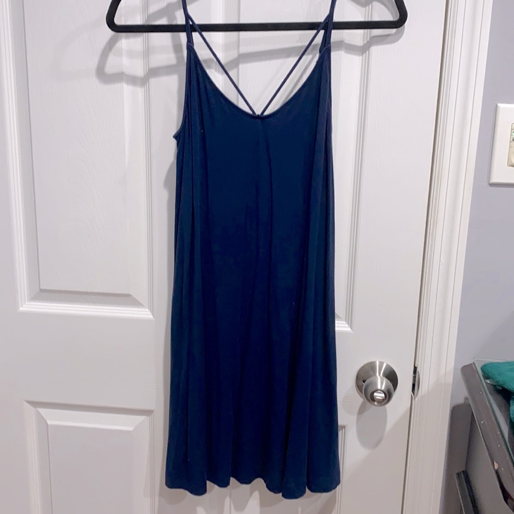 Beautifully Simplistic Soft Navy Summer Hollister Dress